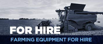 Farming equipment for hire